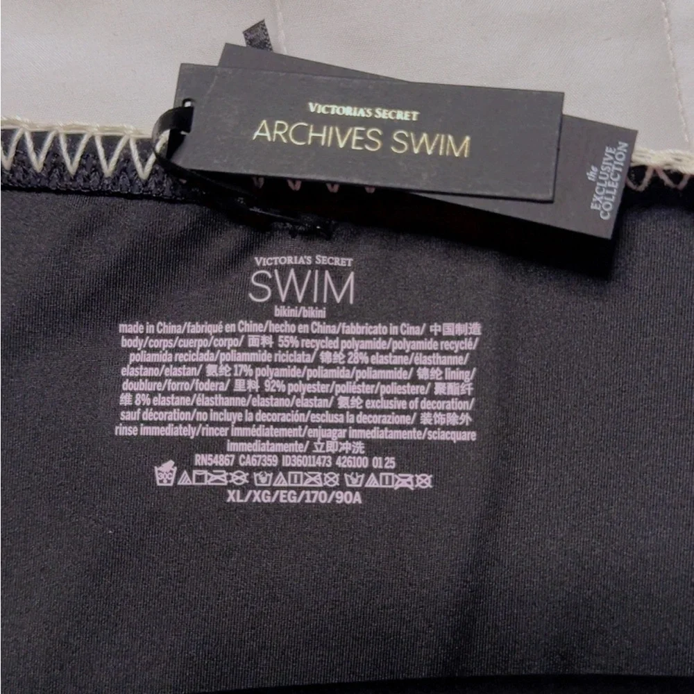 Victoria's Secret Black Panties with White Trim - Picture 3 of 4
